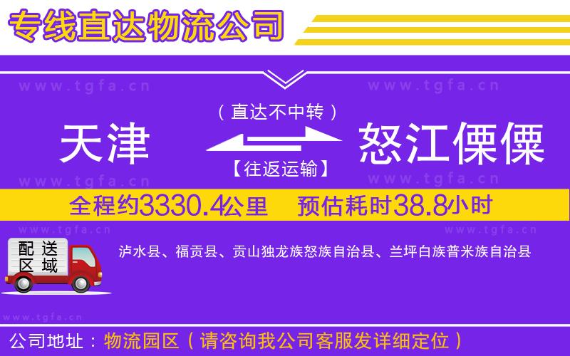 天津到怒江傈僳族自治州物流專(zhuān)線