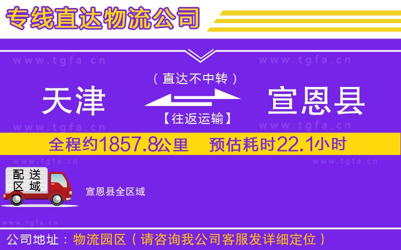 天津到宣恩縣物流專線