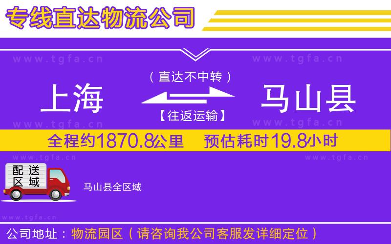 上海到馬山縣物流公司
