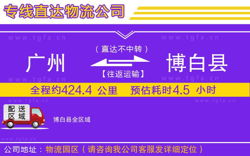 廣州到博白縣物流專線
