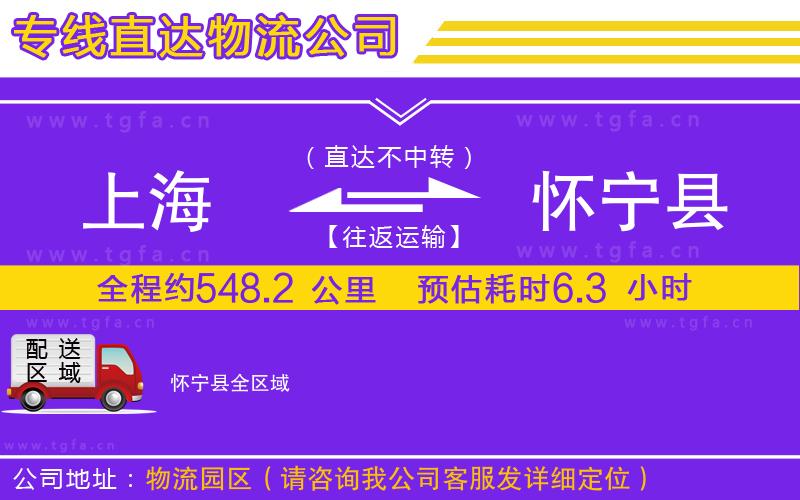 上海到懷寧縣物流專線