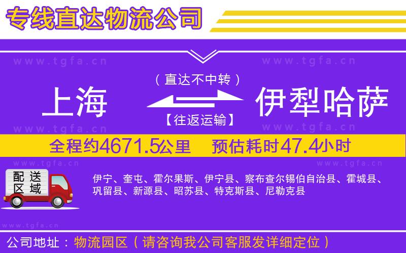 上海到伊犁哈薩克自治州物流專線