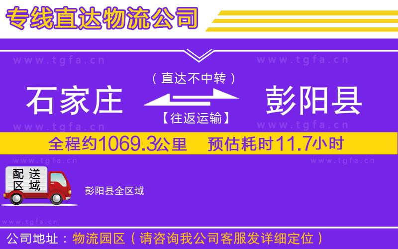 石家莊到彭陽縣物流專線