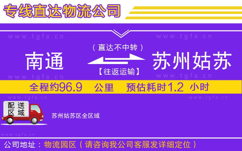 南通到蘇州姑蘇區(qū)物流公司