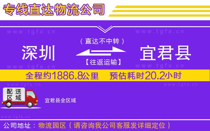 深圳到宜君縣物流專線