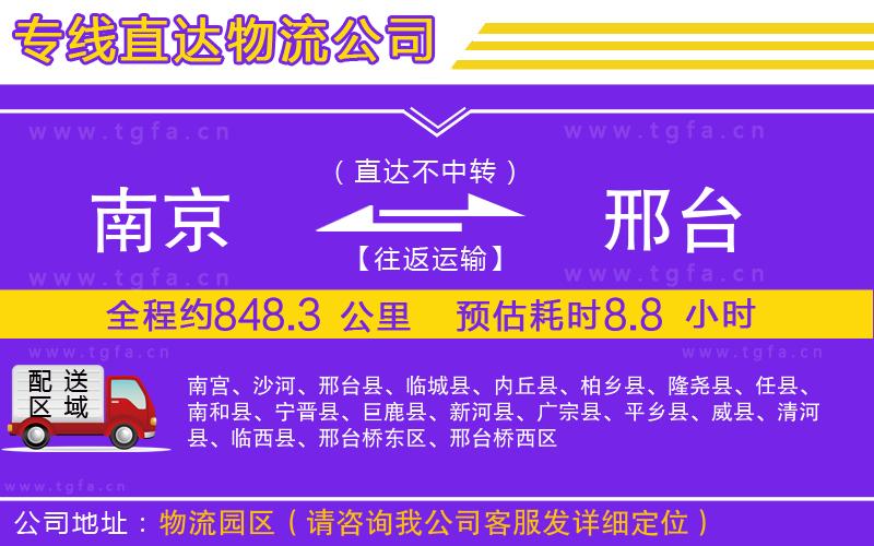 南京到邢臺(tái)物流專線