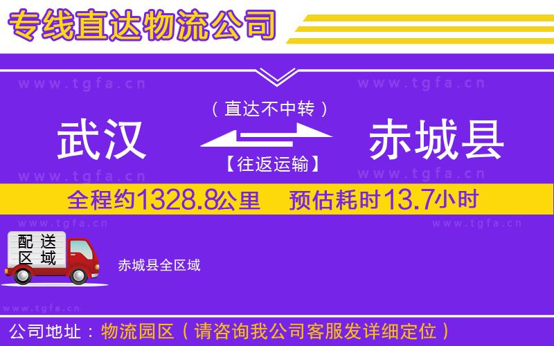 武漢到赤城縣物流公司