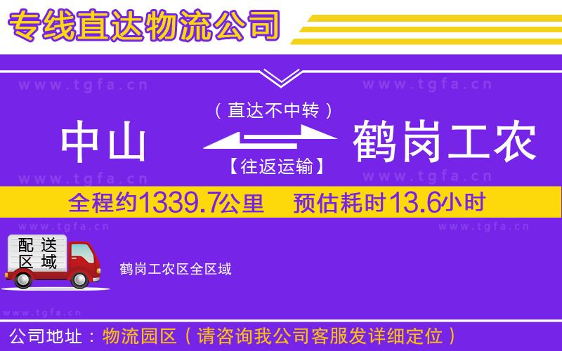 中山到鶴崗工農區(qū)物流公司