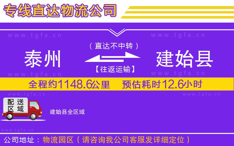 泰州到建始縣物流公司