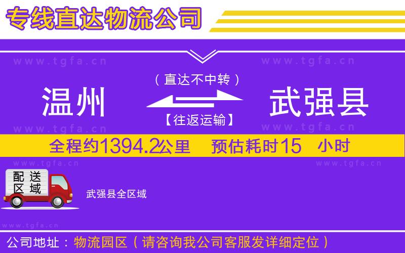 溫州到武強(qiáng)縣物流公司