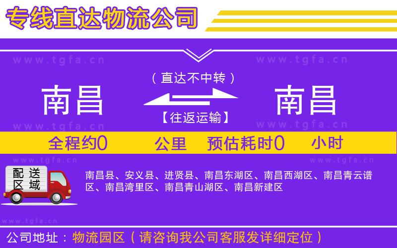 南昌到南昌物流公司