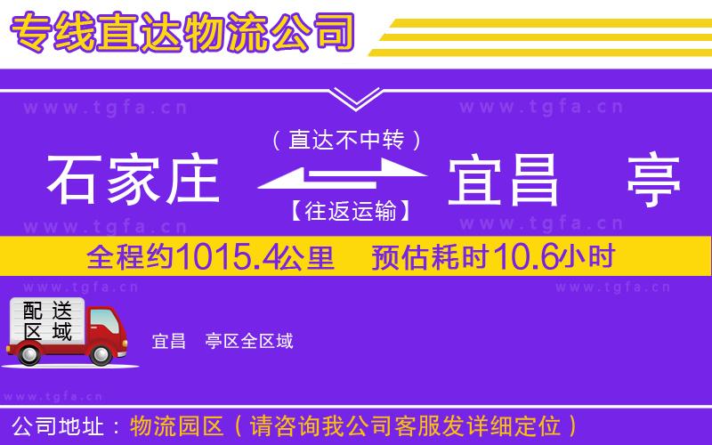 石家莊到宜昌猇亭區(qū)物流公司