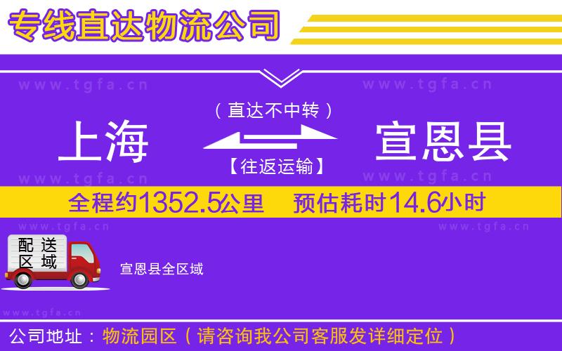 上海到宣恩縣物流專線
