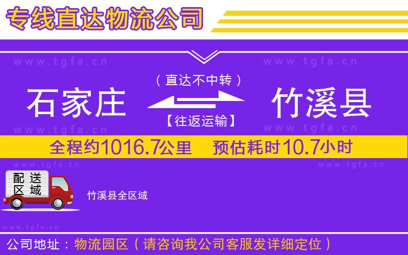 石家莊到竹溪縣物流專線