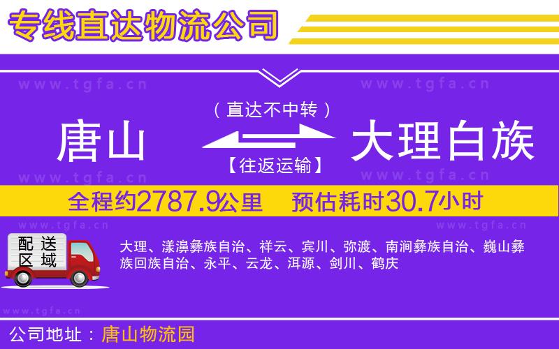 唐山到大理白族自治州貨運(yùn)公司