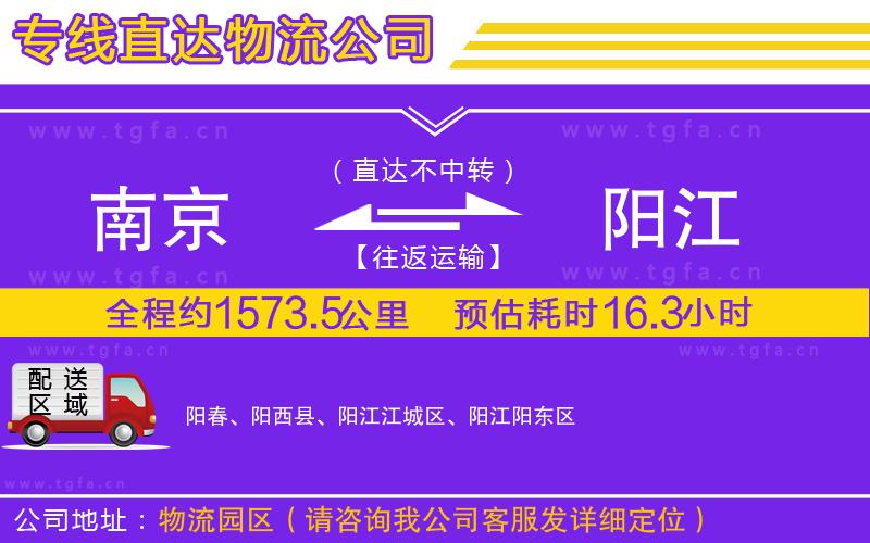 南京到陽江物流公司