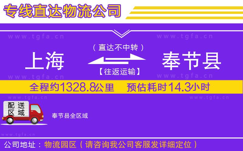 上海到奉節(jié)縣物流公司