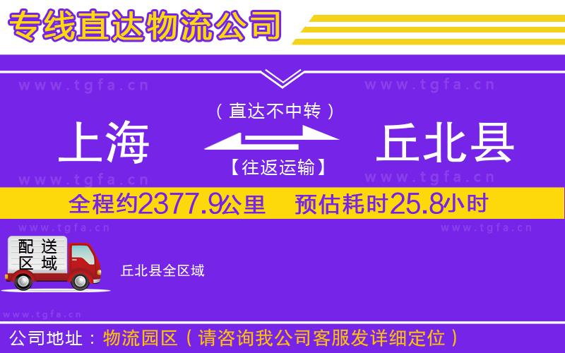 上海到丘北縣物流專線