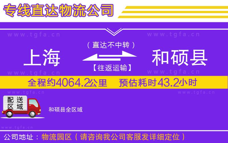 上海到和碩縣物流公司