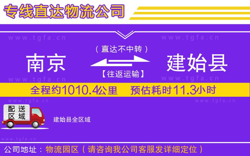 南京到建始縣物流專線