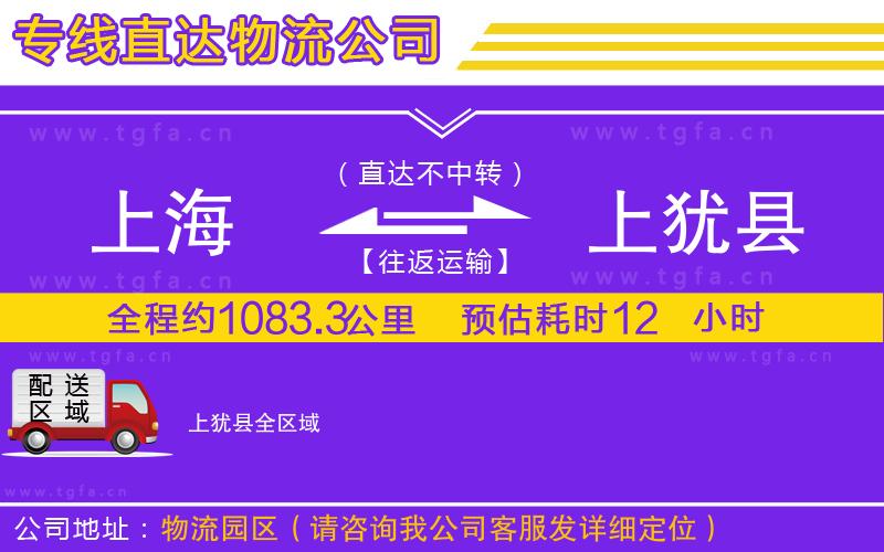 上海到上猶縣物流公司