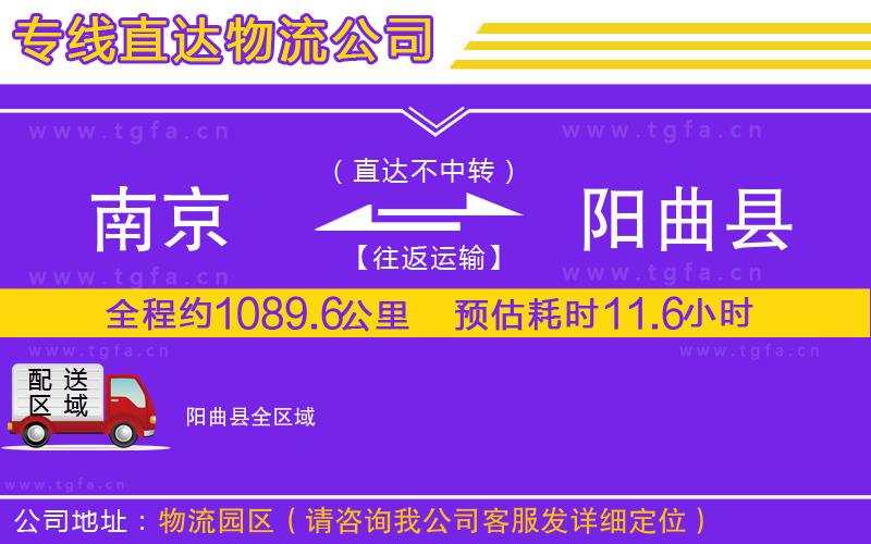 南京到陽曲縣物流公司