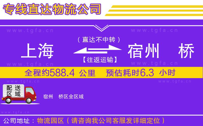 上海到宿州埇橋區(qū)物流公司