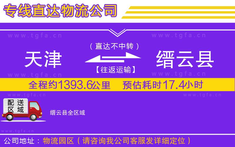 天津到縉云縣物流專線