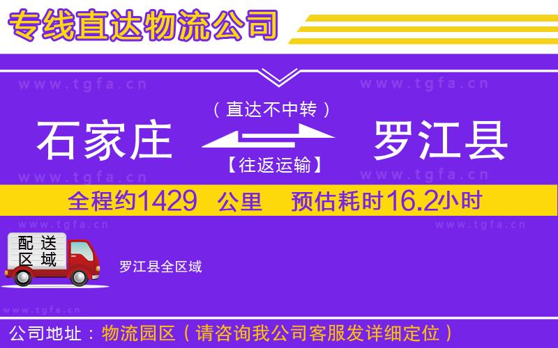 石家莊到羅江縣物流公司