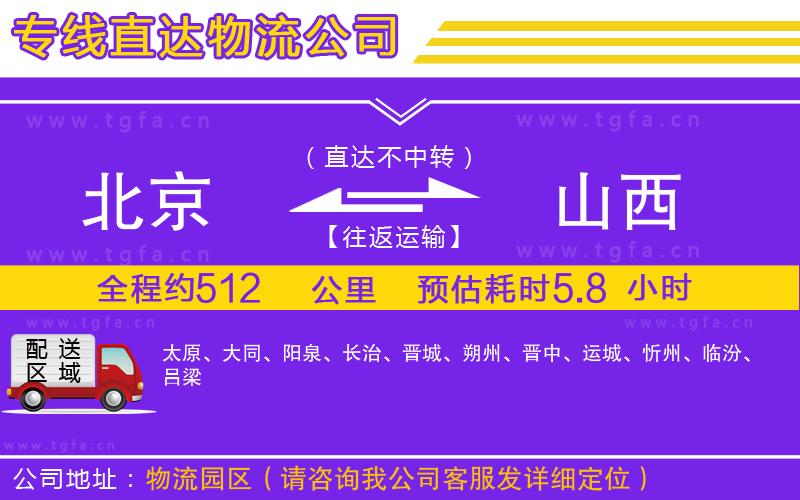 北京到山西物流專(zhuān)線(xiàn)