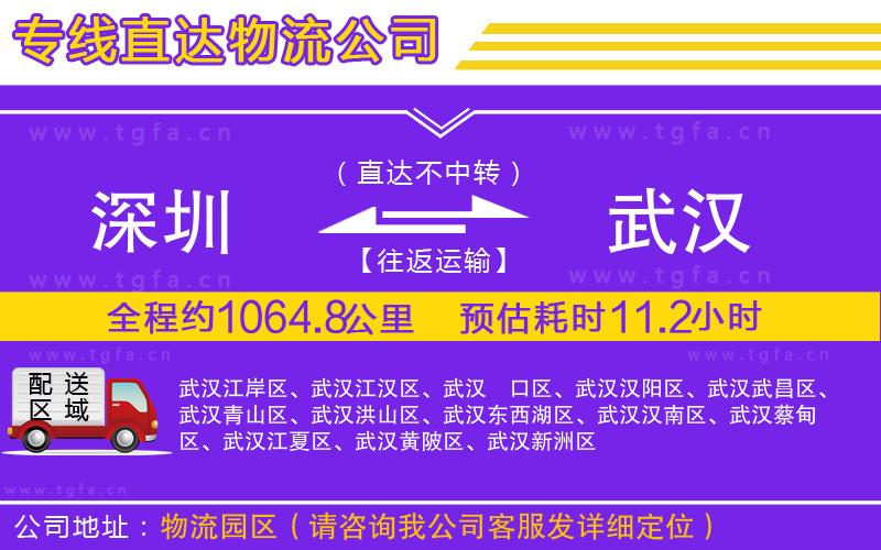 深圳到武漢物流專線