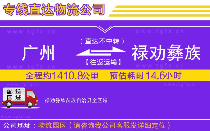 廣州到祿勸彝族苗族自治縣物流專(zhuān)線