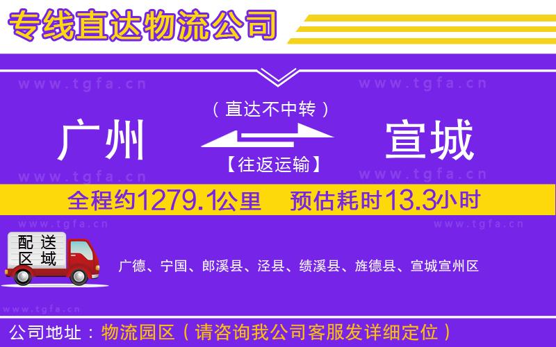 廣州到宣城物流專線