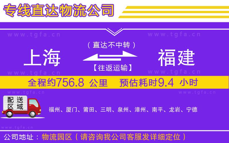 上海到福建物流專線
