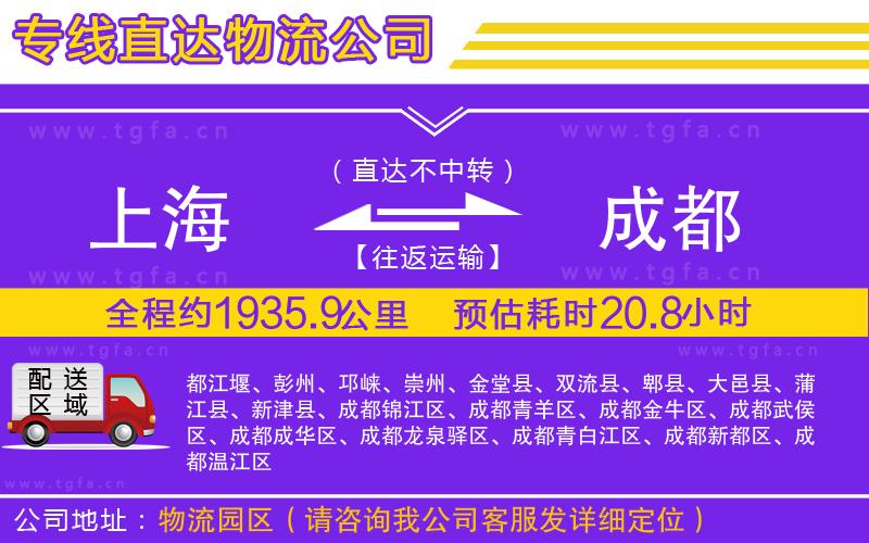 上海到成都物流專線