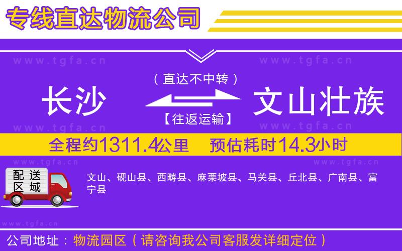長(zhǎng)沙到文山壯族苗族自治州物流公司