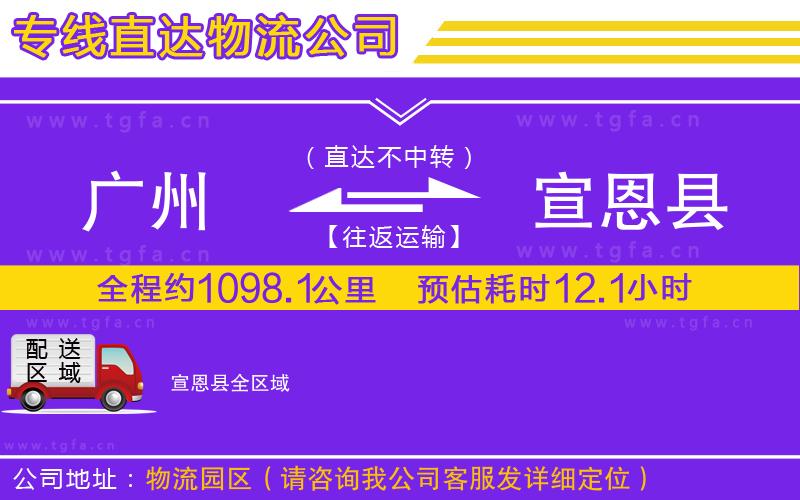 廣州到宣恩縣物流專線