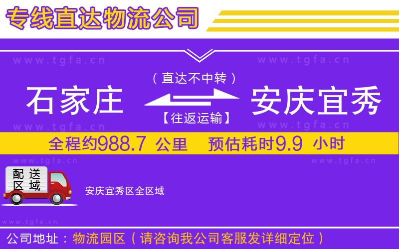 石家莊到安慶宜秀區(qū)物流公司