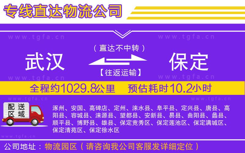 武漢到保定物流專線