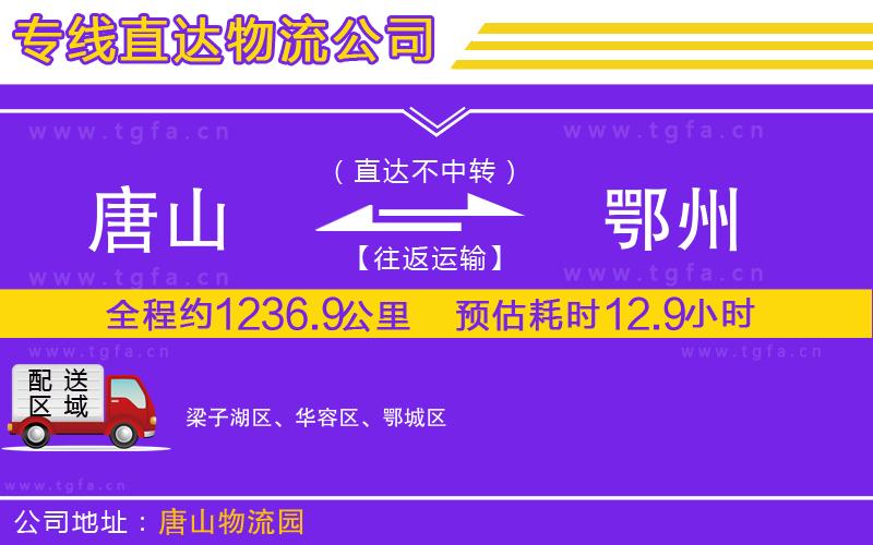 唐山到鄂州物流專線