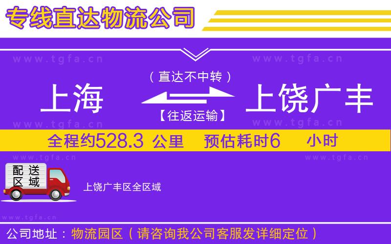 上海到上饒廣豐區(qū)物流公司