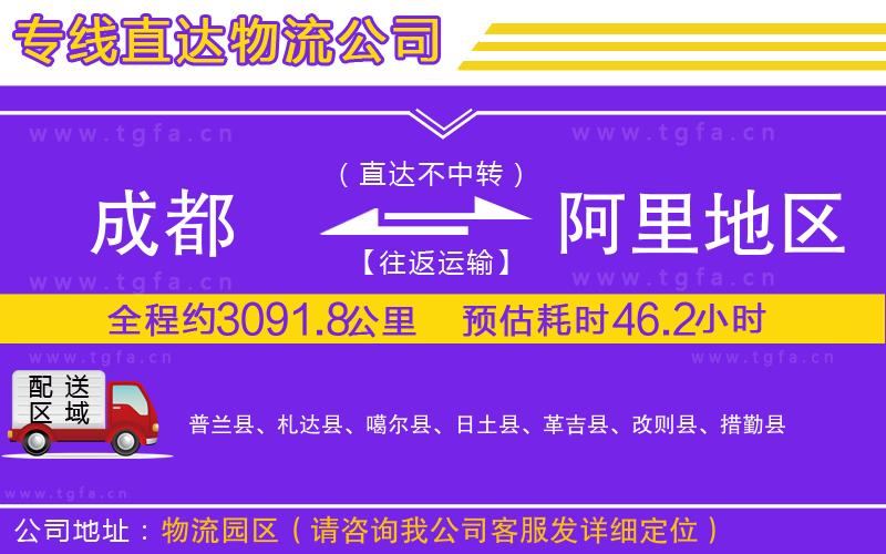 成都到阿里地區(qū)物流專(zhuān)線