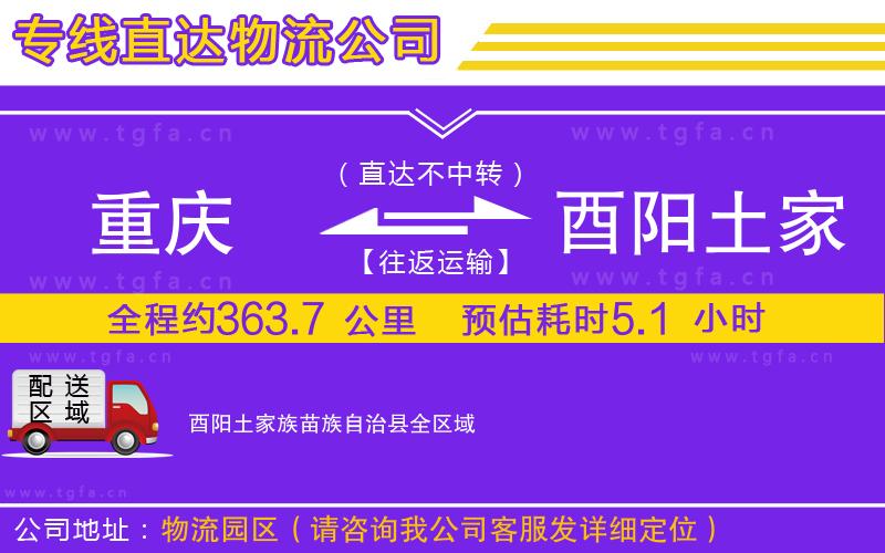 重慶到酉陽(yáng)土家族苗族自治縣物流公司