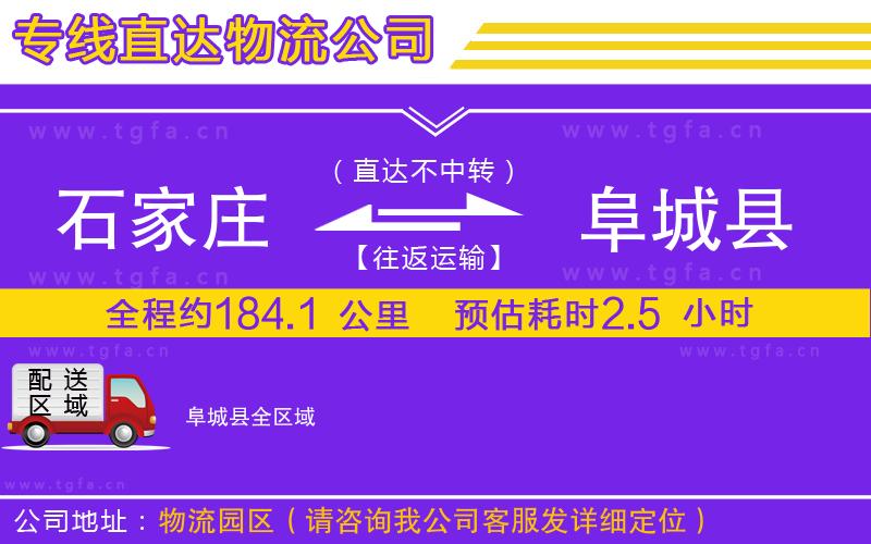 石家莊到阜城縣物流公司